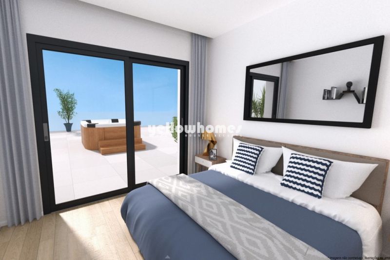 New built, modern T2 apartments only 50m from the beach near Quarteira